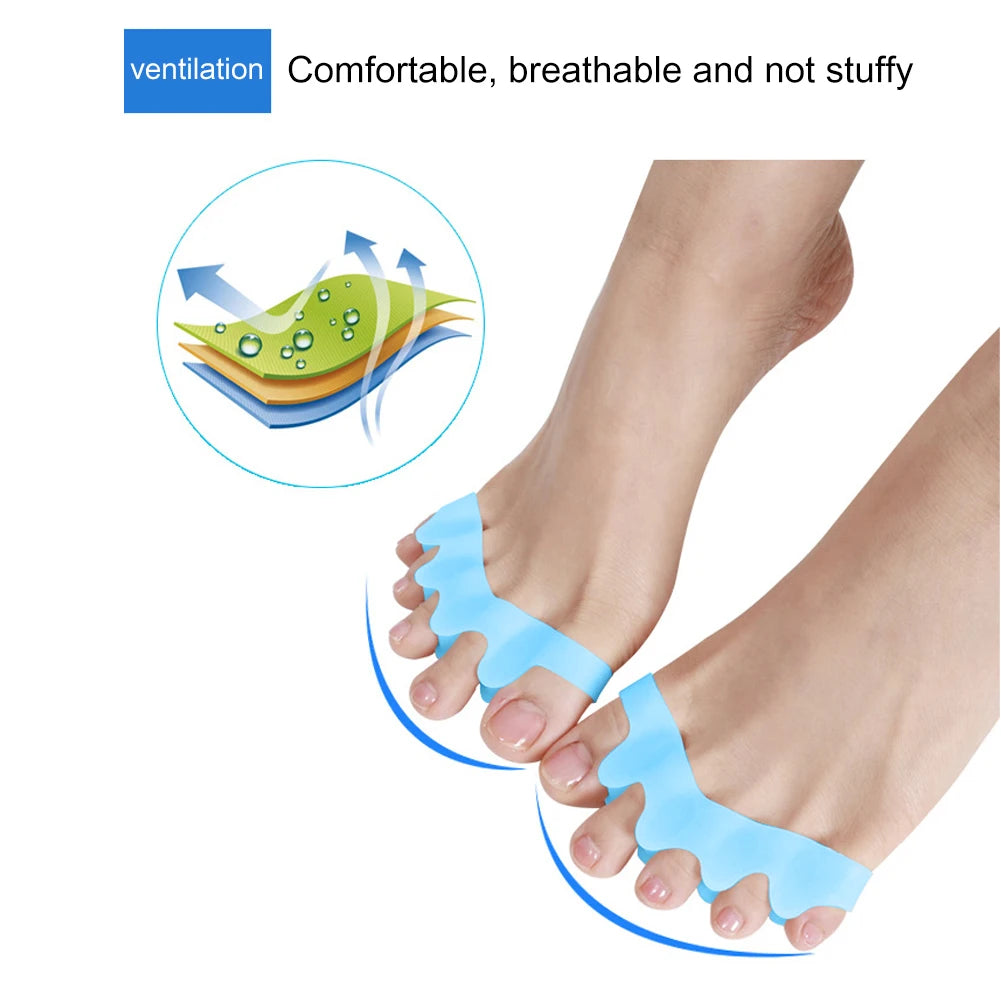 1 Pair Silicone Bone Thumb Orthotics Corrector Hallux Valgus Toe Separator Feet Care Thumb Orthotics Foot Care Tools 2020 S/L