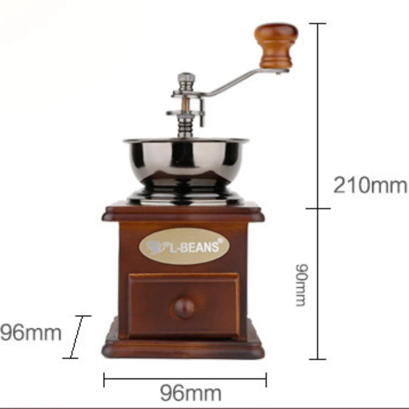 Retro Manual Coffee Grinder Portable Ferris Wheel Coffee Bean Grinder Professional Handmade Coffee Accessories