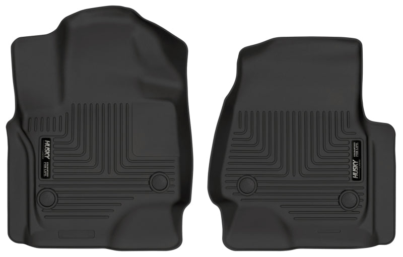 Husky Liners 2018+ Ford Expedition WeatherBeater Black Front Floor Liners | husky-liners-2018-ford-expedition-weatherbeater-black-front-floor-liners | Floor Mats - Rubber | Husky Liners
