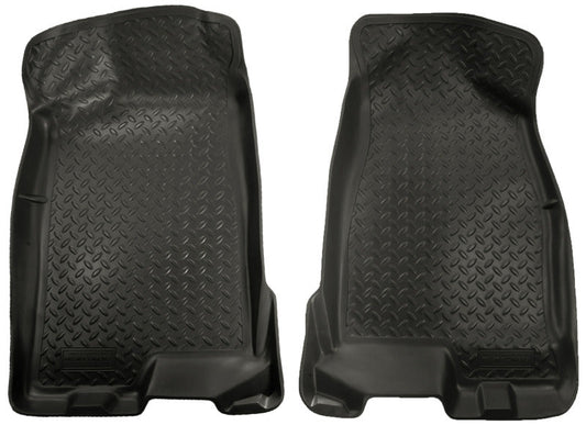 Husky Liners 04-12 Chevy Colorado/GMC Canyon Crew Cab Classic Style Black Floor Liners | husky-liners-04-12-chevy-colorado-gmc-canyon-crew-cab-classic-style-black-floor-liners | Floor Mats - Rubber | Husky Liners