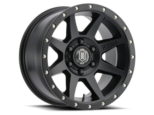 ICON Rebound Pro 17x8.5 6x5.5 0mm Offset 4.75in BS 106.1mm Bore Satin Black Wheel | icon-rebound-pro-17x8-5-6x5-5-0mm-offset-4-75in-bs-106-1mm-bore-satin-black-wheel | Wheels - Cast | ICON