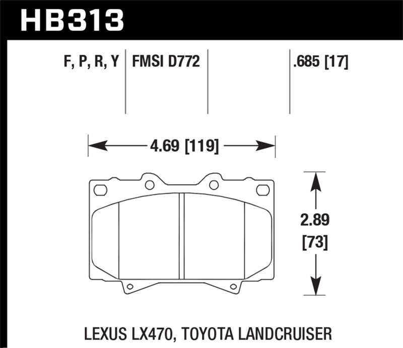 Hawk LTS Street Brake Pads | hawk-lts-street-brake-pads-16 | Brake Pads - OE | Hawk Performance