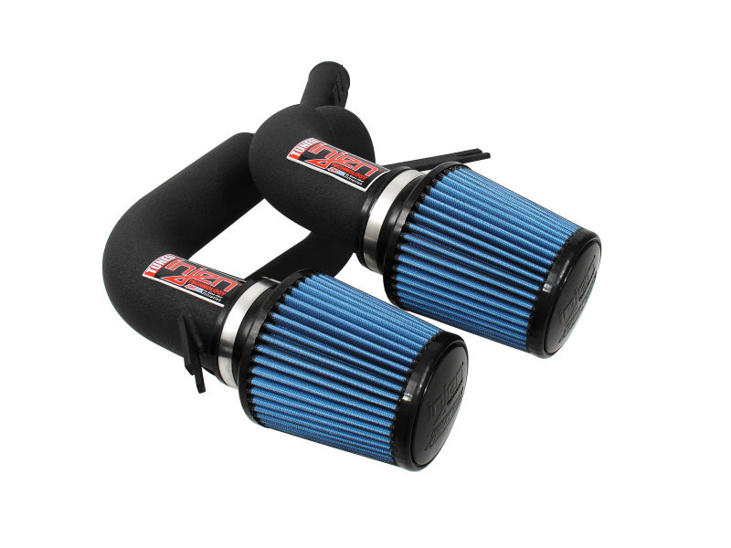Injen 08-09 535i E60 3.0L L6 Twin intake & AMSOIL Filters Wrinkle Black Short Ram Intake | injen-08-09-535i-e60-3-0l-l6-twin-intake-amsoil-filters-wrinkle-black-short-ram-intake | Cold Air Intakes | Injen