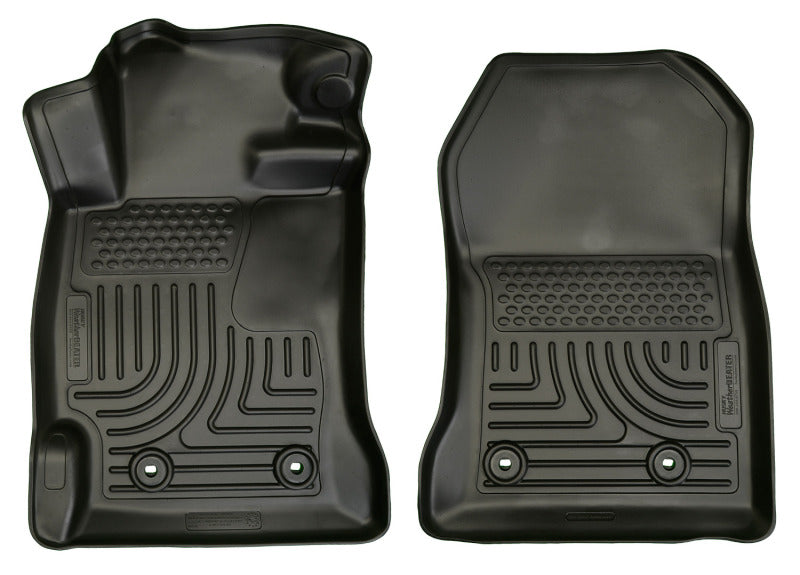 Husky Liners 13 Scion FR-S / Subaru BRZ Weatherbeater Black Front Floor Liners | husky-liners-13-scion-fr-s-subaru-brz-weatherbeater-black-front-floor-liners | Floor Mats - Rubber | Husky Liners