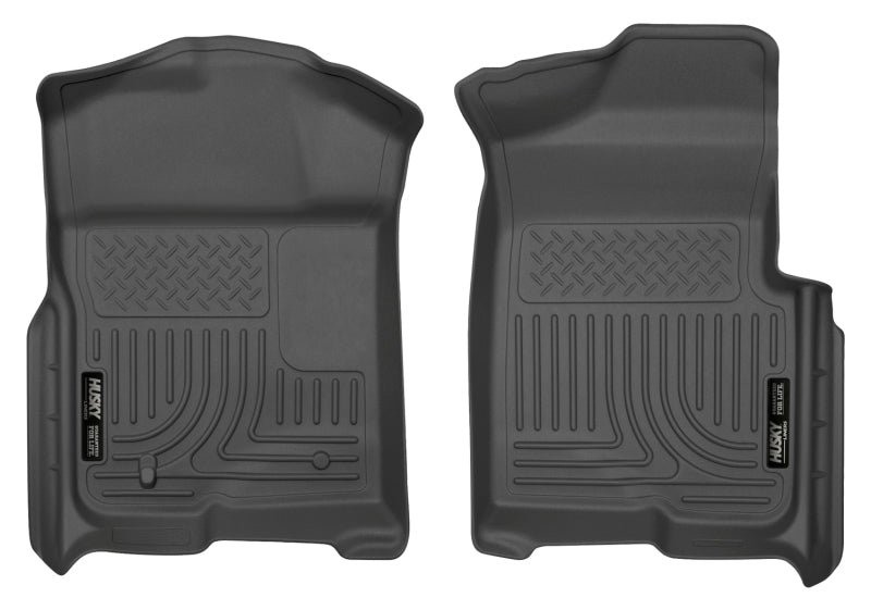 Husky Liners 09-12 Ford F-150 Regular/Super/Super Crew Cab WeatherBeater Black Floor Liners | husky-liners-09-12-ford-f-150-regular-super-super-crew-cab-weatherbeater-black-floor-liners | Floor Mats - Rubber | Husky Liners
