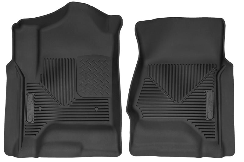 Husky Liners 14 Chevrolet Silverado 1500 / GMC Sierra 1500 X-Act Contour Black Front Floor Liners | husky-liners-14-chevrolet-silverado-1500-gmc-sierra-1500-x-act-contour-black-front-floor-liners | Floor Mats - Rubber | Husky Liners