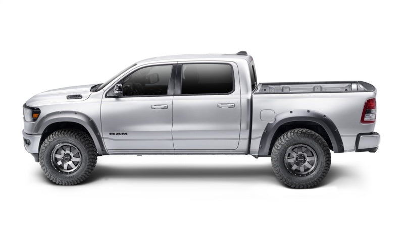 Bushwacker 19-22 Ram 1500 (Excl. Rebel/TRX) 76.3 & 67.4in Bed Forge Style Flares 4pc - Tex. Blk | bushwacker-19-22-ram-1500-excl-rebel-trx-76-3-67-4in-bed-forge-style-flares-4pc-tex-blk | Fender Flares | Bushwacker