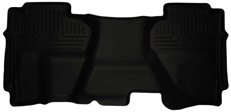 Husky Liners 07-13 Chevrolet Silverado 1500 Ext Cab WeatherBeater Black 2nd Seat Floor Liners | husky-liners-07-13-chevrolet-silverado-1500-ext-cab-weatherbeater-black-2nd-seat-floor-liners | Floor Mats - Rubber | Husky Liners