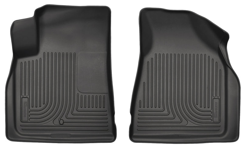 Husky Liners 09-14 Chevy Traverse/07-14 GMC Acadia Weatherbeater Black Front Floor Liners | husky-liners-09-14-chevy-traverse-07-14-gmc-acadia-weatherbeater-black-front-floor-liners | Floor Mats - Rubber | Husky Liners