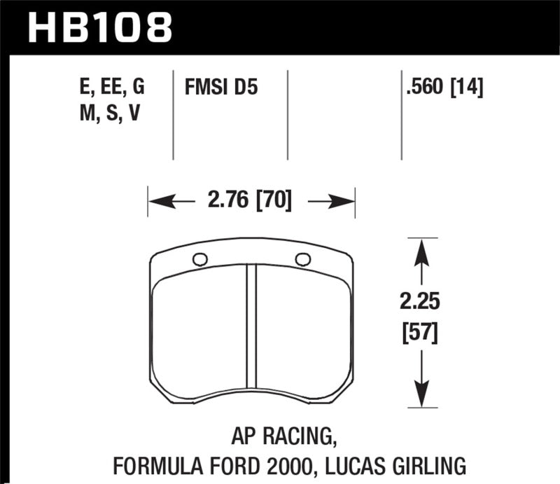 Hawk 1984-1986 Alfa Romeo GTV-6 2.5 HPS 5.0 Front Brake Pads | hawk-1984-1986-alfa-romeo-gtv-6-2-5-hps-5-0-front-brake-pads | Brake Pads - Performance | Hawk Performance