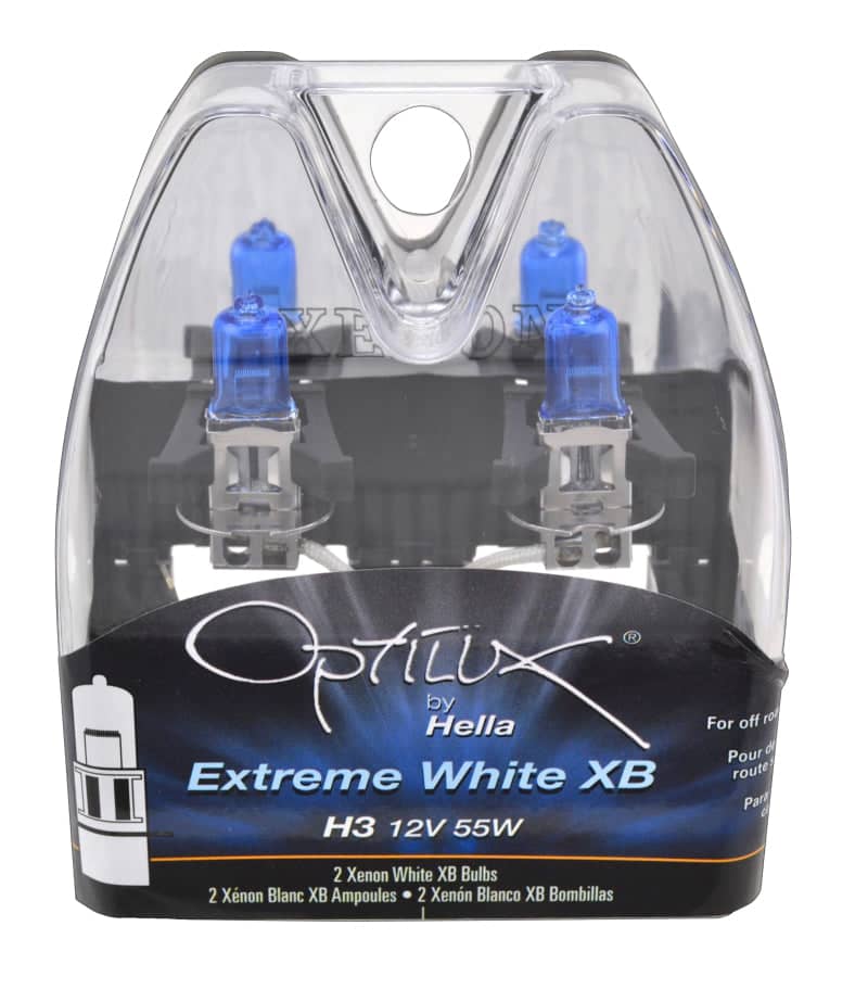 Hella H3 12V 55W Xen White XB Bulb (Pair) | hella-h3-12v-55w-xen-white-xb-bulb-pair | Bulbs | Hella