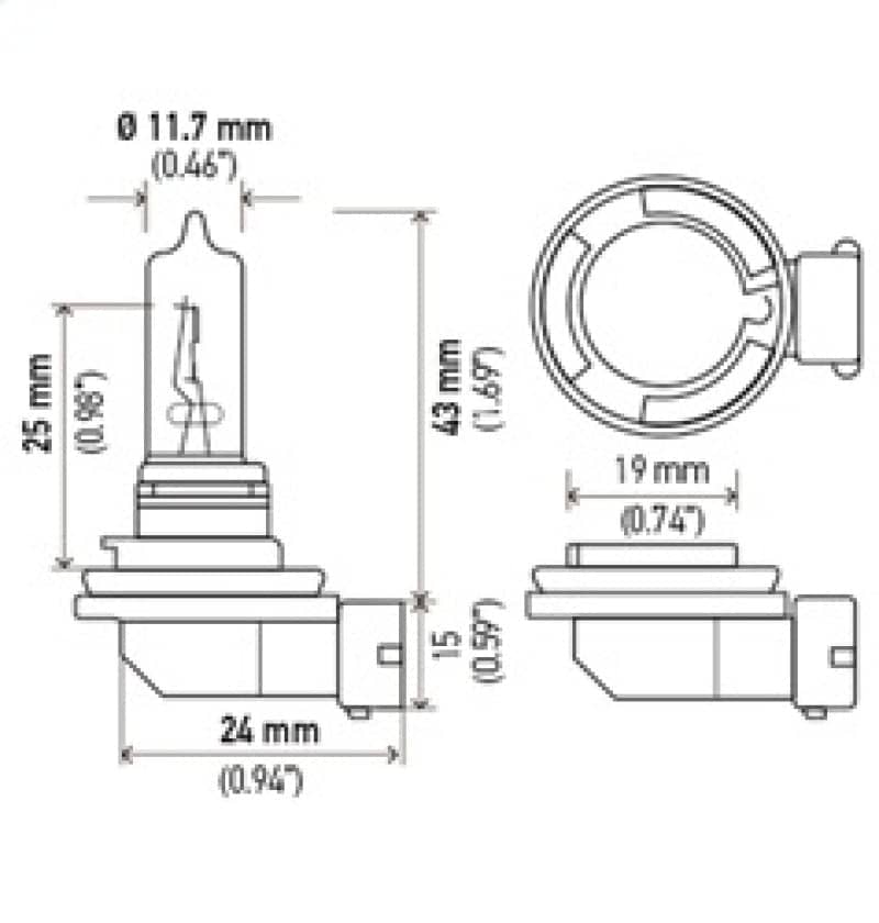 Hella Optilux H9 12V/100W XB Xenon White Bulb (pair) | hella-optilux-h9-12v-100w-xb-xenon-white-bulb-pair | Bulbs | Hella