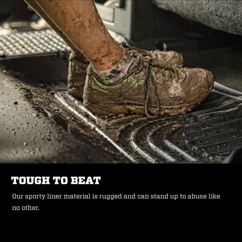 Husky Liners 2016 Nissan Titan XD Crew Cab WeatherBeater Front Row Black Floor Liners | husky-liners-2016-nissan-titan-xd-crew-cab-weatherbeater-front-row-black-floor-liners | Floor Mats - Rubber | Husky Liners
