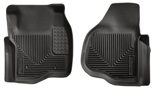 Husky Liners 11-12 Ford F250/F350/F450 Series Reg/Super/Crew Cab X-Act Contour Black Floor Liners | husky-liners-11-12-ford-f250-f350-f450-series-reg-super-crew-cab-x-act-contour-black-floor-liners | Floor Mats - Rubber | Husky Liners