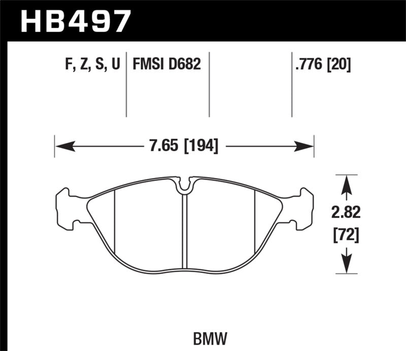 Hawk 04-06 Audi TT Quattro / 04-05 VW Golf R32 Perf Ceramic Street Front Brake Pads | hawk-04-06-audi-tt-quattro-04-05-vw-golf-r32-perf-ceramic-street-front-brake-pads | Brake Pads - Performance | Hawk Performance