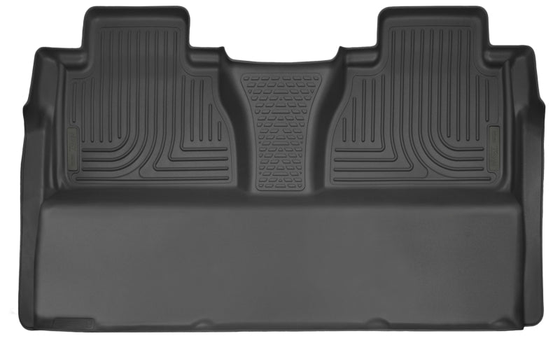 Husky Liners 14-16 Toyota Tundra CrewMax Cab Pickup X-Act Contour Black 2nd Seat Floor Liner | husky-liners-14-16-toyota-tundra-crewmax-cab-pickup-x-act-contour-black-2nd-seat-floor-liner | Floor Mats - Rubber | Husky Liners