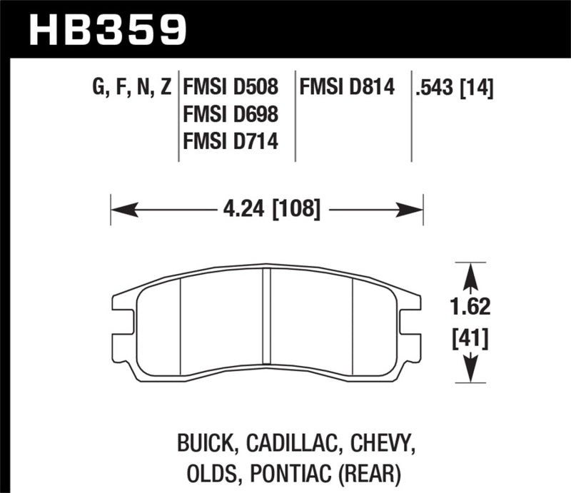 Hawk HPS Street Brake Pads | hawk-hps-street-brake-pads-62 | Brake Pads - Performance | Hawk Performance