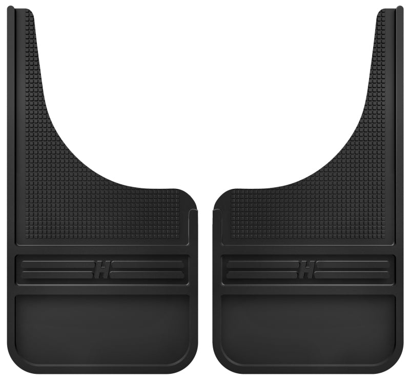 Husky Liners Universal 12in Wide Black Rubber Front Mud Flaps w/o Weight | husky-liners-universal-12in-wide-black-rubber-front-mud-flaps-w-o-weight | Mud Flaps | Husky Liners