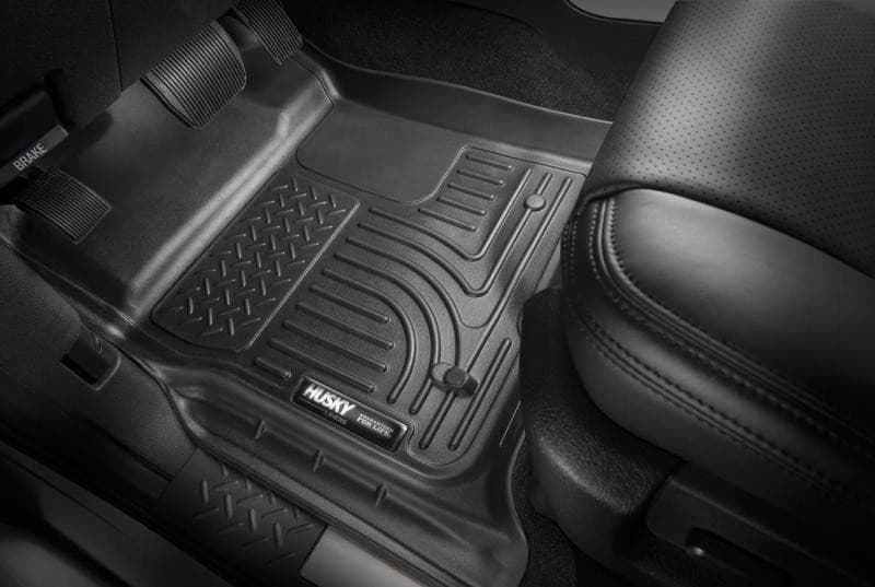 Husky Liners 11-12 Jeep Wrangler Unlimited (4 Door) WeatherBeater 2nd Row Black Floor Liners | husky-liners-11-12-jeep-wrangler-unlimited-4-door-weatherbeater-2nd-row-black-floor-liners | Floor Mats - Rubber | Husky Liners