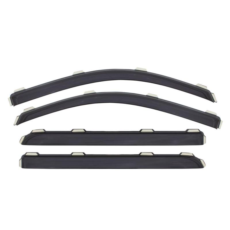 AVS 04-14 Ford F-150 Supercab Ventvisor In-Channel Front & Rear Window Deflectors 4pc - Smoke | avs-04-14-ford-f-150-supercab-ventvisor-in-channel-front-rear-window-deflectors-4pc-smoke | Wind Deflectors | AVS