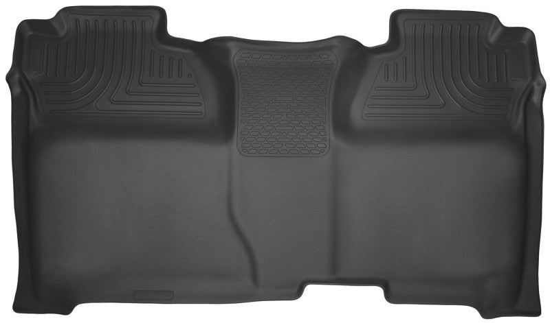 Husky Liners 14 Chevrolet Silverado 1500/GMC Sierra 1500 WeatherBeater Black 2nd Seat Floor Liners | husky-liners-14-chevrolet-silverado-1500-gmc-sierra-1500-weatherbeater-black-2nd-seat-floor-liners | Floor Mats - Rubber | Husky Liners