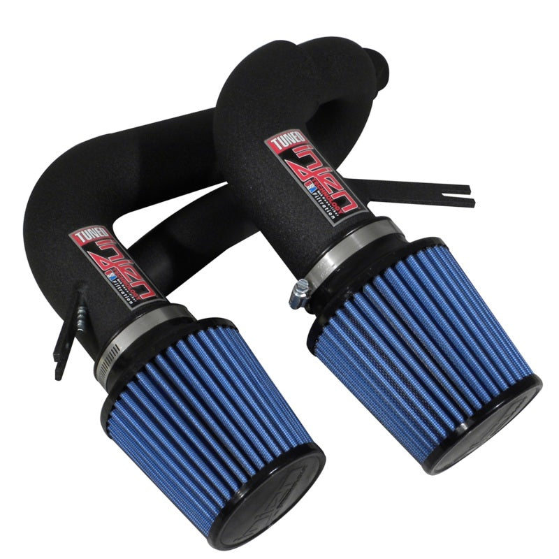 Injen 08-09 535i E60 3.0L L6 Twin intake & AMSOIL Filters Wrinkle Black Short Ram Intake | injen-08-09-535i-e60-3-0l-l6-twin-intake-amsoil-filters-wrinkle-black-short-ram-intake | Cold Air Intakes | Injen