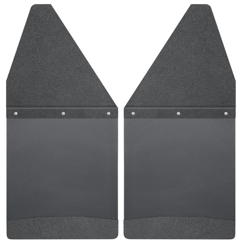 Husky Liners GM 99-16 Silverado/Sierra 12in W Black Top & Weight Kick Back Front Mud Flaps | husky-liners-gm-99-16-silverado-sierra-12in-w-black-top-weight-kick-back-front-mud-flaps | Mud Flaps | Husky Liners