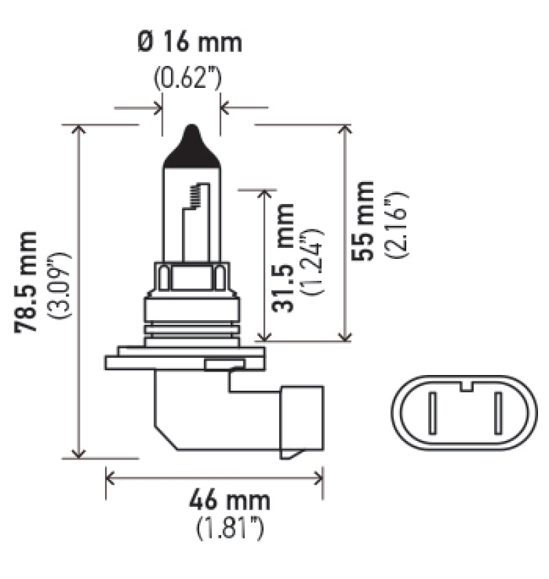 Hella 9006 12V 55W Halogen Bulb | hella-9006-12v-55w-halogen-bulb | Bulbs | Hella