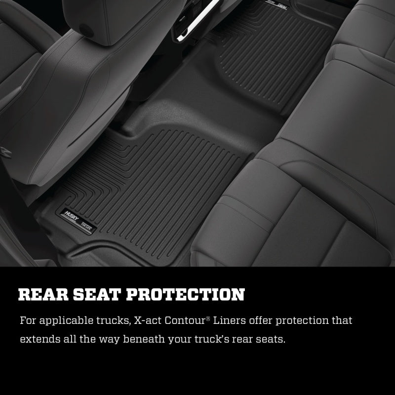 Husky Liners 15-21 Jeep Cherokee X-act Contour Series 2nd Seat Floor Liner - Black | husky-liners-15-21-jeep-cherokee-x-act-contour-series-2nd-seat-floor-liner-black | Floor Mats - Rubber | Husky Liners