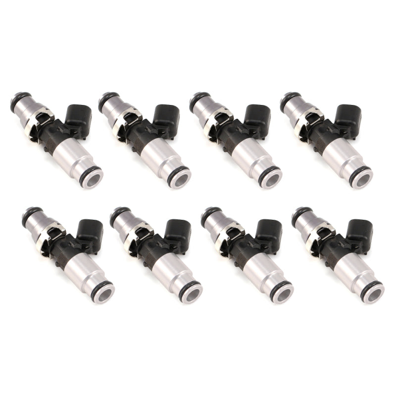 Injector Dynamics - 1050cc Injectors 60mm Length 14mm Grey Adaptor Top - Blue Bottom Adap (Set of 8) | injector-dynamics-1050cc-injectors-60mm-length-14mm-grey-adaptor-top-blue-bottom-adap-set-of-8 | Fuel Injector Sets - 8Cyl | Injector Dynamics