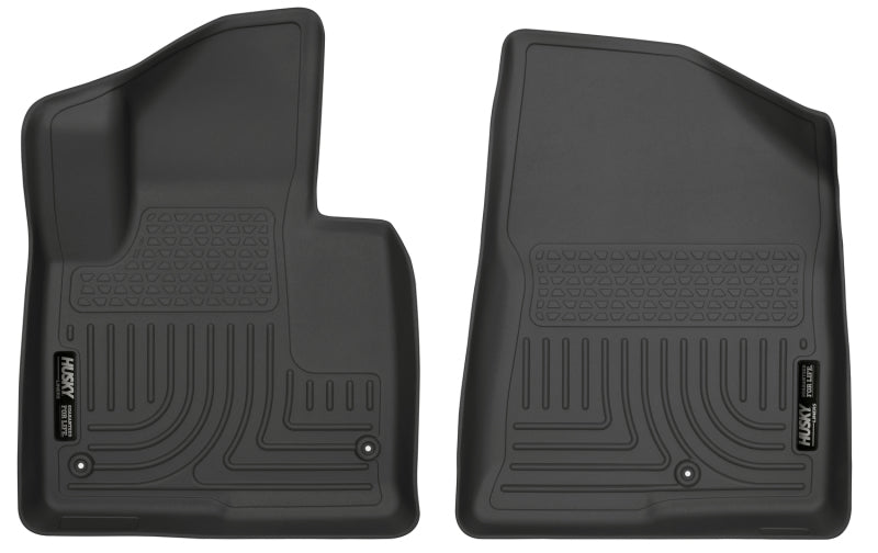 Husky Liners 13-15 Hyundai Sante Fe Sport/Sport 2.0T WeatherBeater Front Row Black Floor Liners | husky-liners-13-15-hyundai-sante-fe-sport-sport-2-0t-weatherbeater-front-row-black-floor-liners | Floor Mats - Rubber | Husky Liners