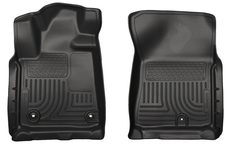 Husky Liners 12-13 Toyota Tundra Weatherbeater Black Front Floor Liners | husky-liners-12-13-toyota-tundra-weatherbeater-black-front-floor-liners | Floor Mats - Rubber | Husky Liners