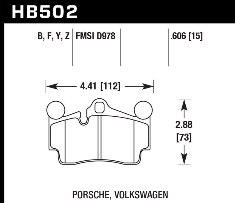 Hawk 2007-2014 Audi Q7 Premium HPS 5.0 Rear Brake Pads | hawk-2007-2014-audi-q7-premium-hps-5-0-rear-brake-pads | Brake Pads - Performance | Hawk Performance
