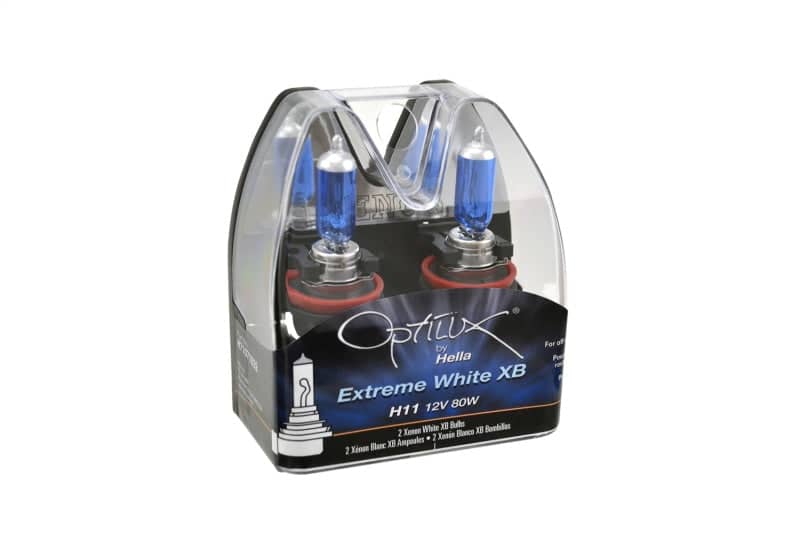 Hella Optilux XB Extreme Type H11 12V 80W Blue Bulbs - Pair | hella-optilux-xb-extreme-type-h11-12v-80w-blue-bulbs-pair | Bulbs | Hella