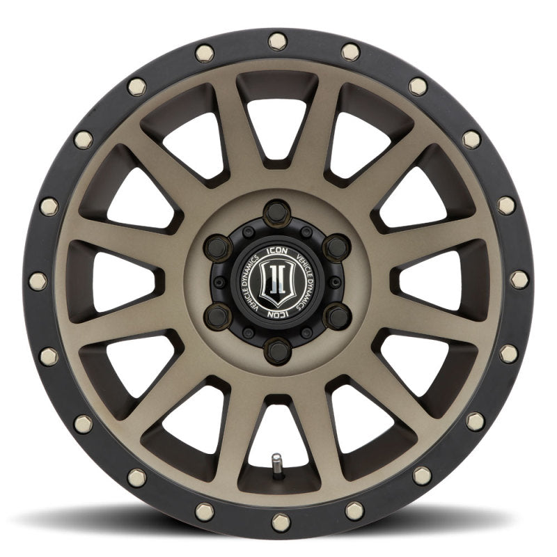 ICON Compression 17x8.5 6x135 6mm Offset 5in BS 87.1mm Bore Bronze Wheel | icon-compression-17x8-5-6x135-6mm-offset-5in-bs-87-1mm-bore-bronze-wheel | Wheels - Cast | ICON