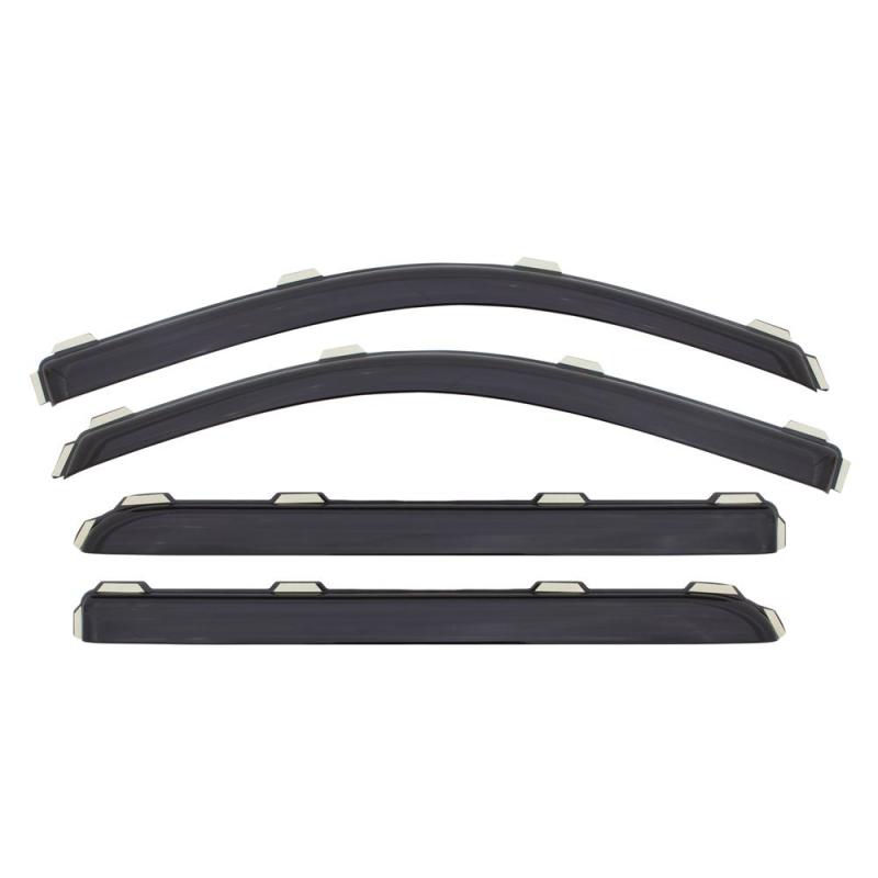 AVS 13-18 Nissan Pathfinder Ventvisor In-Channel Front & Rear Window Deflectors 4pc - Smoke | avs-13-18-nissan-pathfinder-ventvisor-in-channel-front-rear-window-deflectors-4pc-smoke | Wind Deflectors | AVS