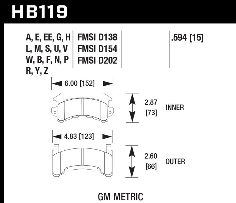 Hawk 1978-1979 Buick Century Custom HPS 5.0 Front Brake Pads | hawk-1978-1979-buick-century-custom-hps-5-0-front-brake-pads | Brake Pads - Performance | Hawk Performance