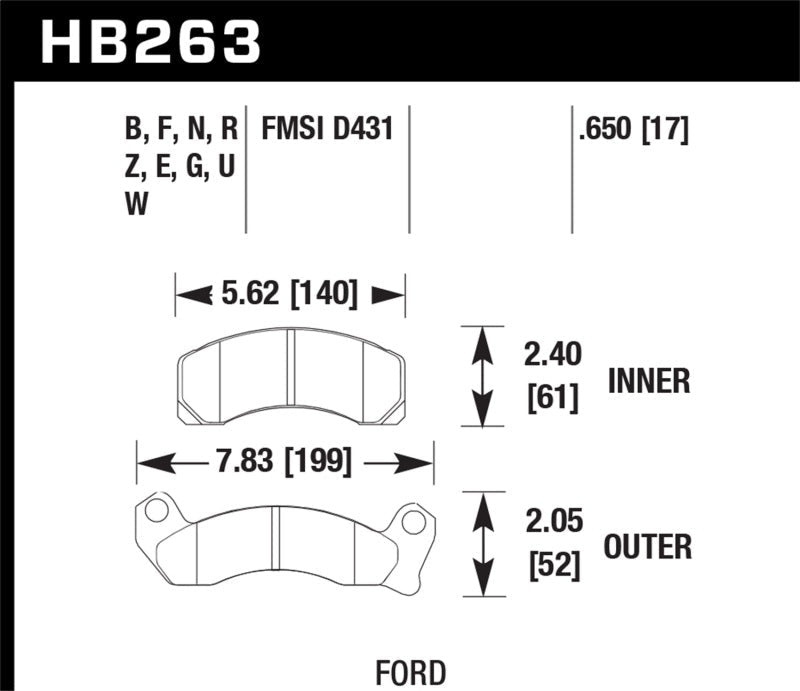 Hawk Performance Ceramic Street Brake Pads | hawk-performance-ceramic-street-brake-pads-16 | Brake Pads - Performance | Hawk Performance