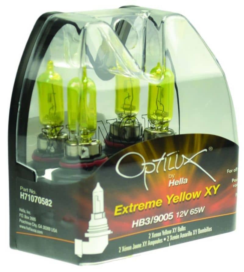 Hella Optilux HB3 9005 12V/65W XY Xenon Yellow Bulb | hella-optilux-hb3-9005-12v-65w-xy-xenon-yellow-bulb | Bulbs | Hella