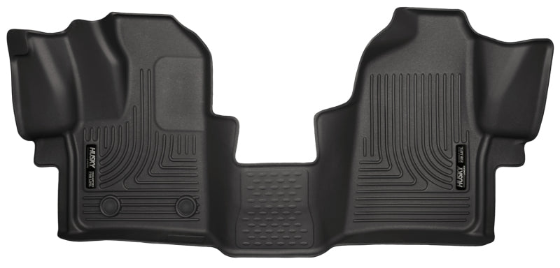 Husky Liners 2015 Ford Transit-150/Transit-250/Transit-350 WeatherBeater Front Black Floor Liners | husky-liners-2015-ford-transit-150-transit-250-transit-350-weatherbeater-front-black-floor-liners | Floor Mats - Rubber | Husky Liners