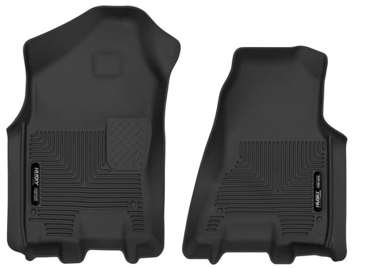 Husky Liners 2019 RAM 1500 Crew Cab/Quad Cab X-Act Contour Black Front Floor Liners | husky-liners-2019-ram-1500-crew-cab-quad-cab-x-act-contour-black-front-floor-liners | Floor Mats - Rubber | Husky Liners