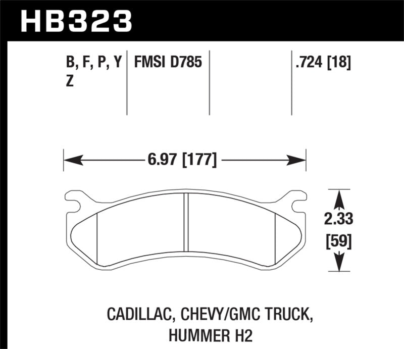 Hawk Chevy / GMC Truck / Hummer LTS Street Rear Brake Pads | hawk-chevy-gmc-truck-hummer-lts-street-rear-brake-pads | Brake Pads - OE | Hawk Performance