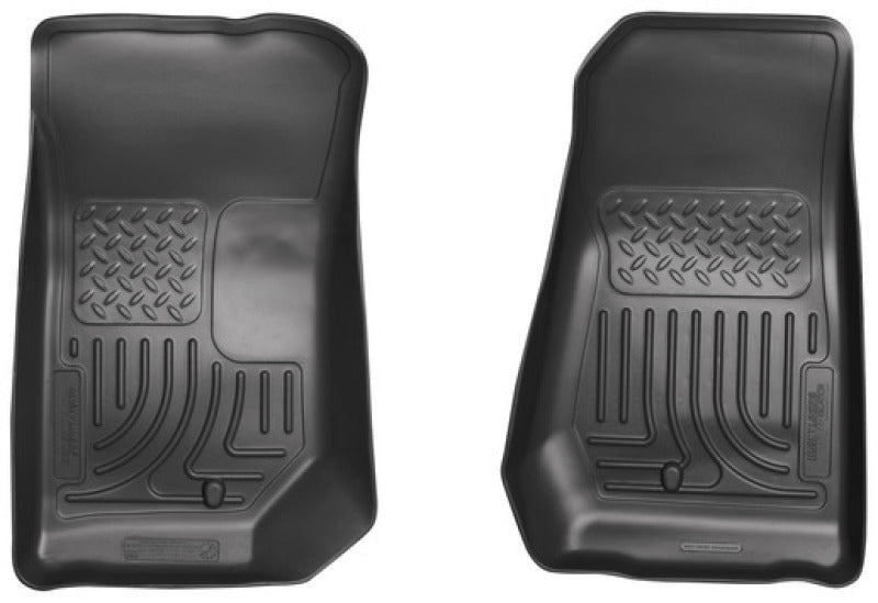 Husky Liners 07-12 Jeep Wrangler WeatherBeater Black Floor Liners | husky-liners-07-12-jeep-wrangler-weatherbeater-black-floor-liners | Floor Mats - Rubber | Husky Liners